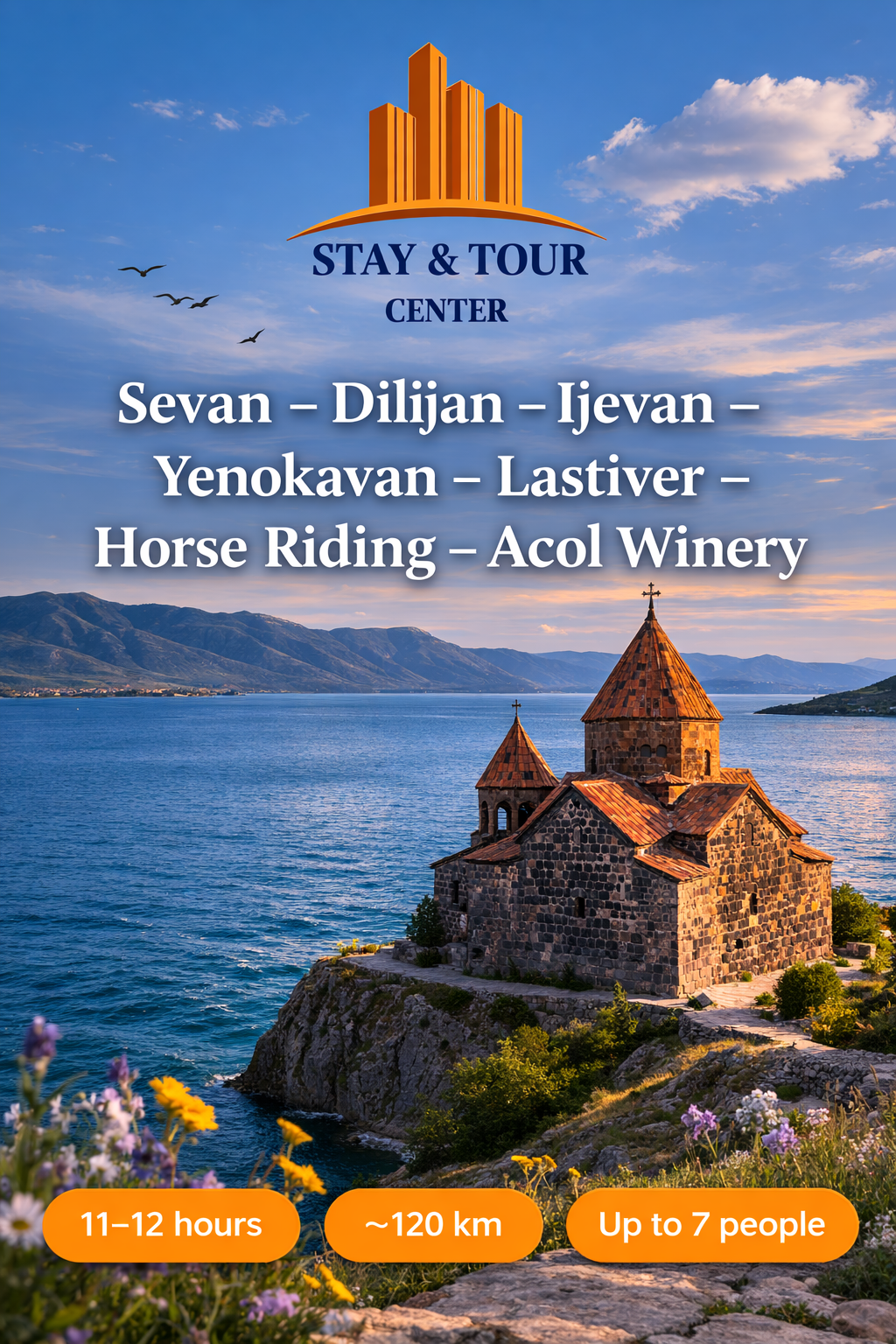 Севан – Дилижан – Иджеван – Енокаван – Ластивер – Верховая езда – Винный завод Акол